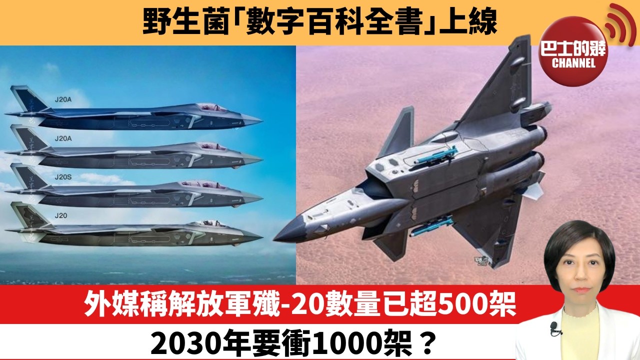 【中國焦點新聞】外媒稱解放軍殲-20數量已超500架，2030年要衝1000架？野生菌「數字百科全書」上線。26年7月8日